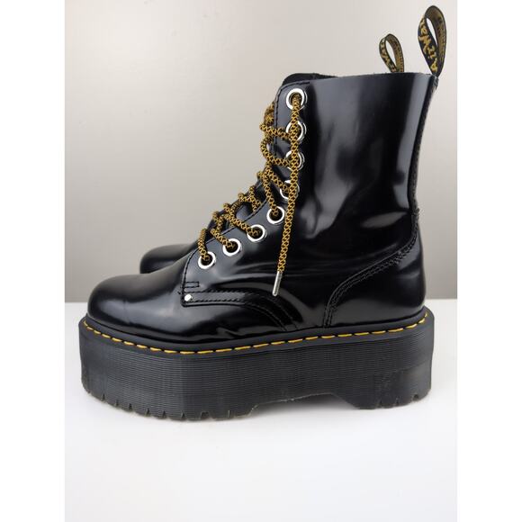 Dr Martens Jadon Max Platform Boots Patent Black Ladies 9 (UK 7) - Picture 5 of 11